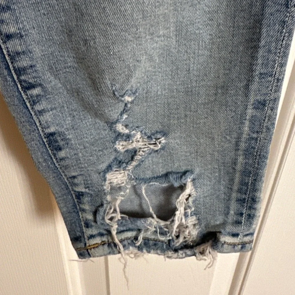 AGOLDE Sophie High Rise Skinny Crop Distressed Jeans Chewed Hem‎ - 31